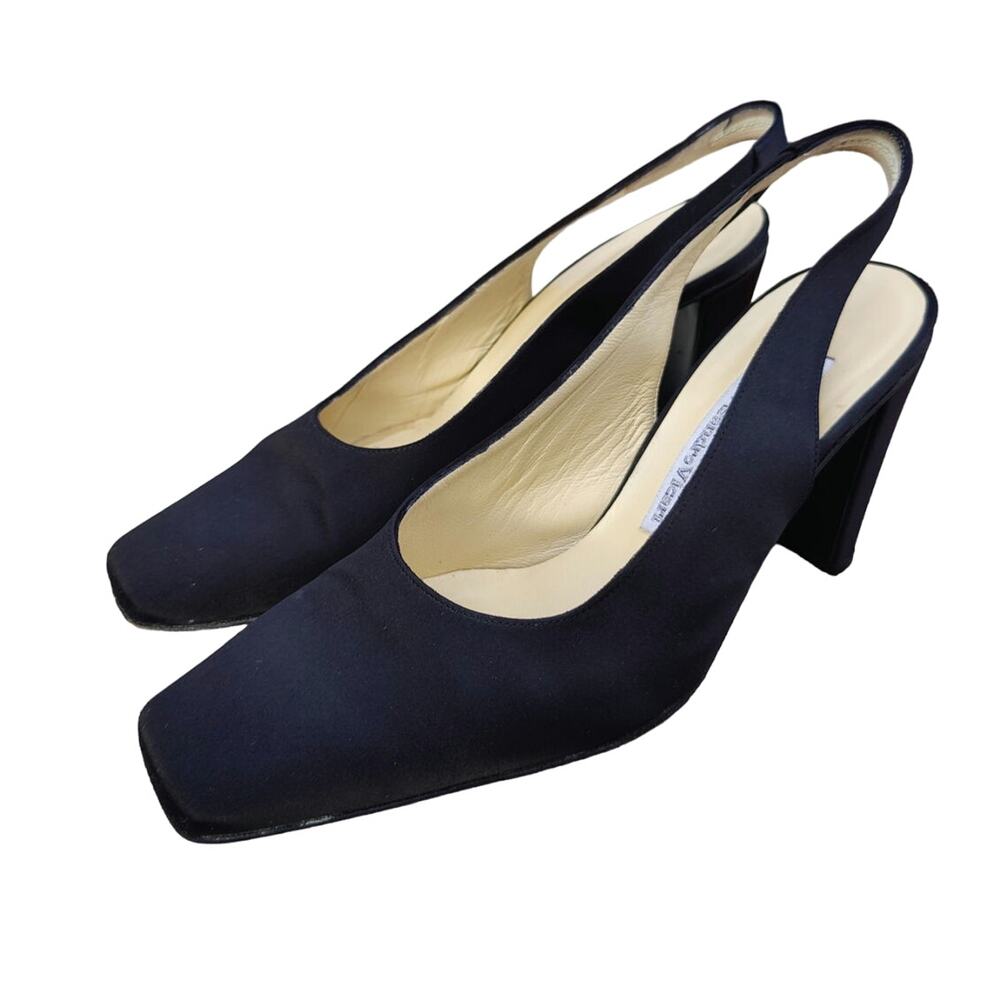 Black Vintage square Slingback pumps sz 8 by Dolce Vita